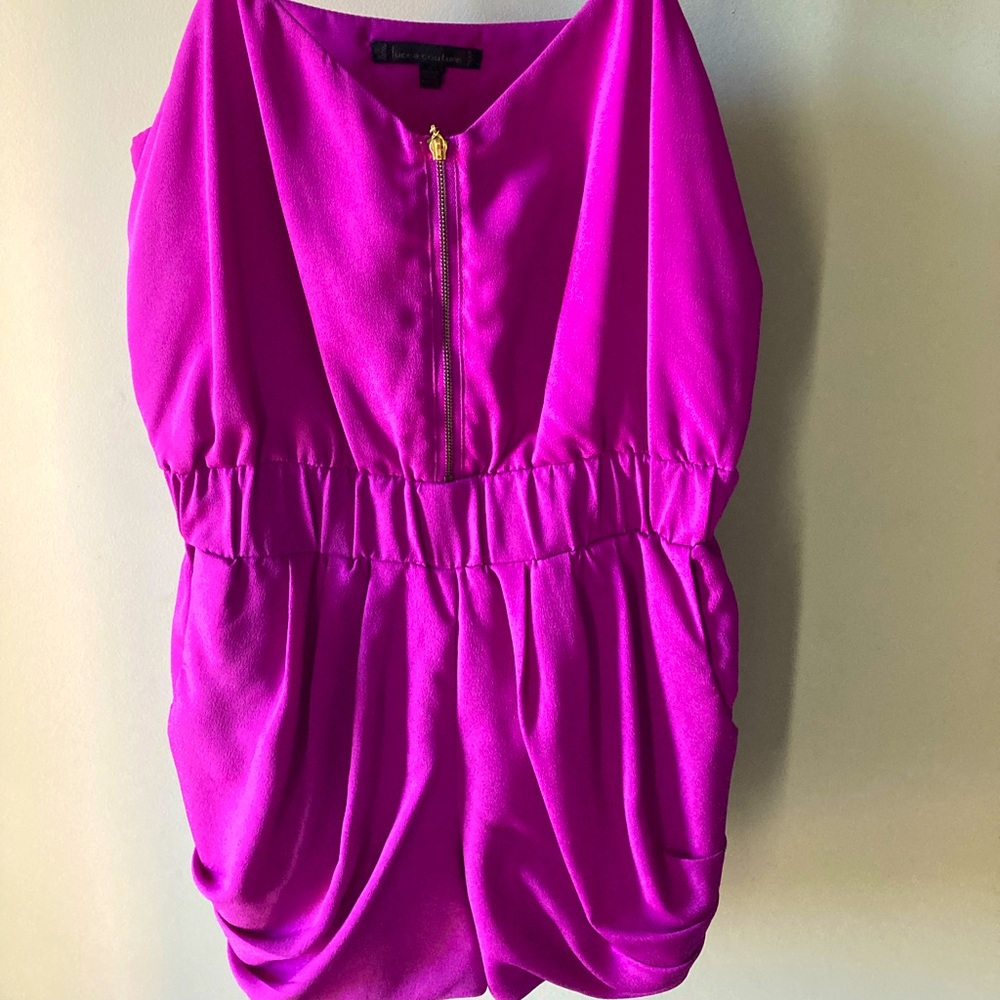 LUCCA COUTURE Fuchsia Romper S